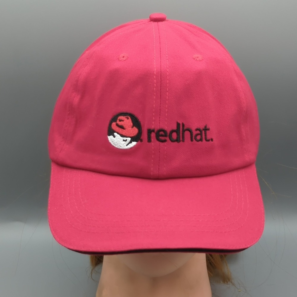Red Hat Cap Linux Computer Software Adjustable Strap Back Hat Official NWOT